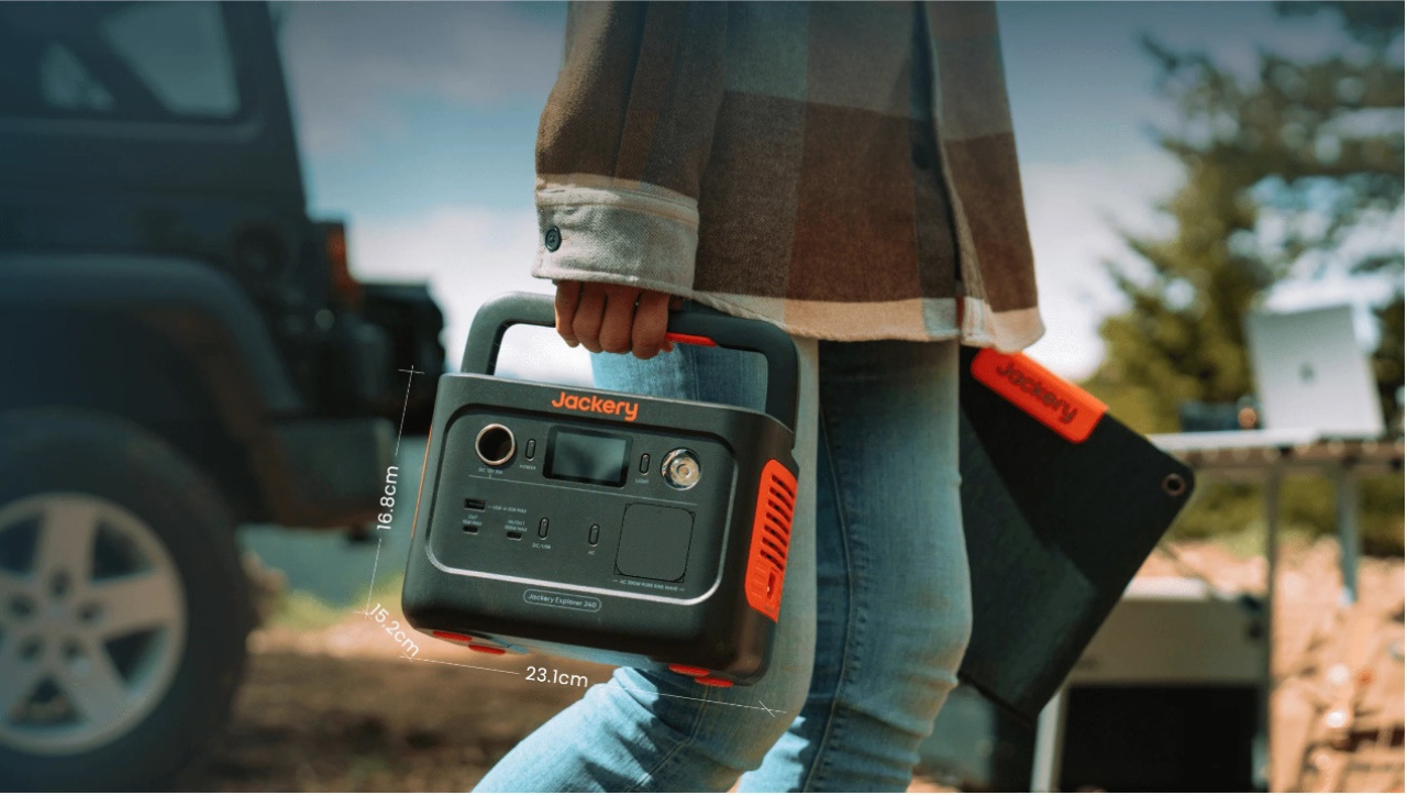 Kinofeeling unter freiem Himmel - Filmabende beim Camping mit dem Jackery Solargenerator 240 v2